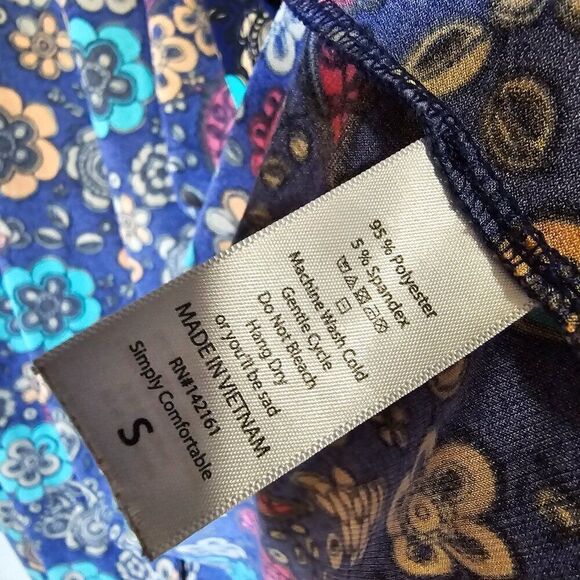 EUC LULAROE FUN FLORAL PRINT KIMONO SHRUG TOP LONG LINE SIZE SMALL - Picture 12 of 12